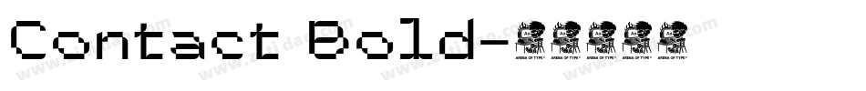 Contact Bold字体转换